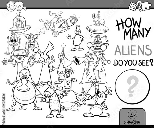 counting task coloring page