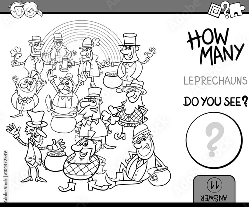 counting task coloring book