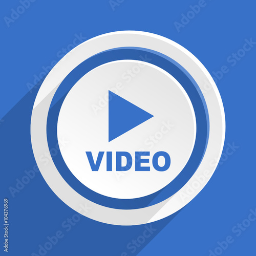 Free Download blue flat vector icon - GFXLoad