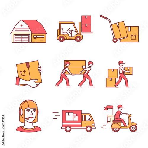 Warehouse, services and delivery transportation