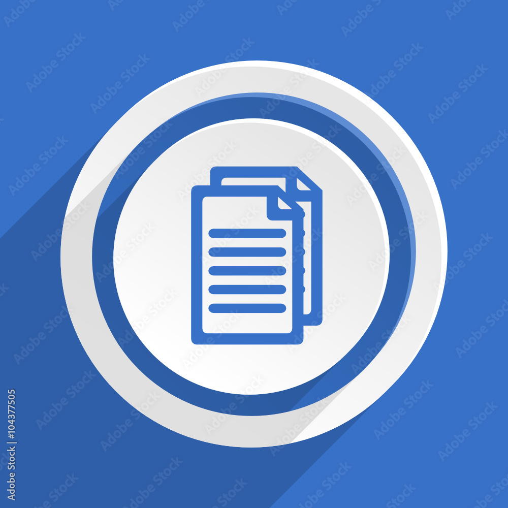 blue flat vector icon