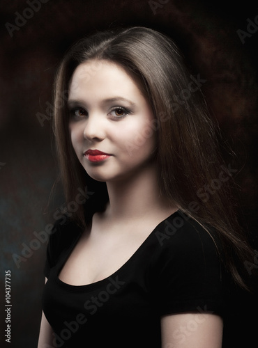 Portrait of a Beautiful Teenage Girl