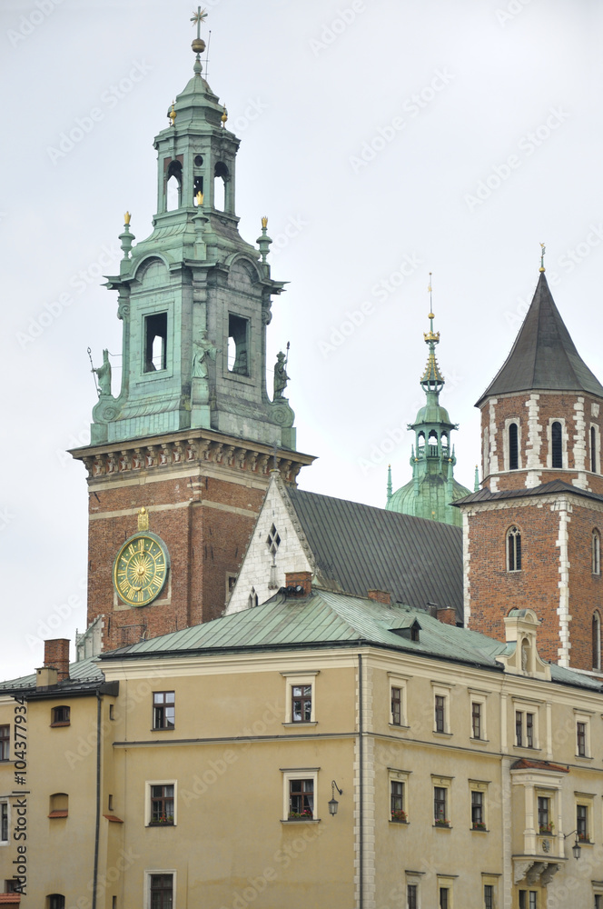 Wawel cathedral and castle located in the Wawel Hill in Krakow, Poland Wawel cathedral and castle located in the Wawel Hill in Krakow, Poland