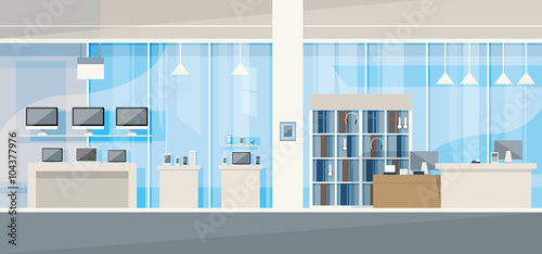 Modern Electronics Store Shop Interior