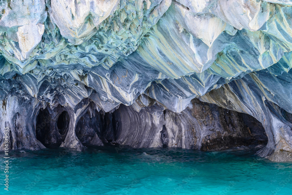 Marble Caves of lake General Carrera (Chile)