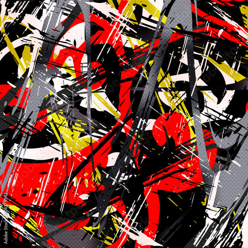Graffiti abstract geometric background vector illustration