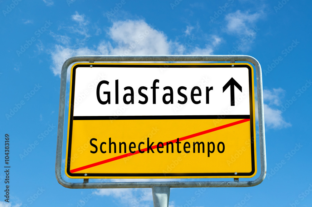 Ortstafel Glasfaser/Schneckentempo Ortstafel Glasfaser/Schneckentempo
