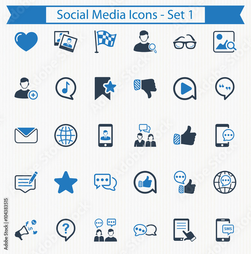 Social Media Icons - Set 1