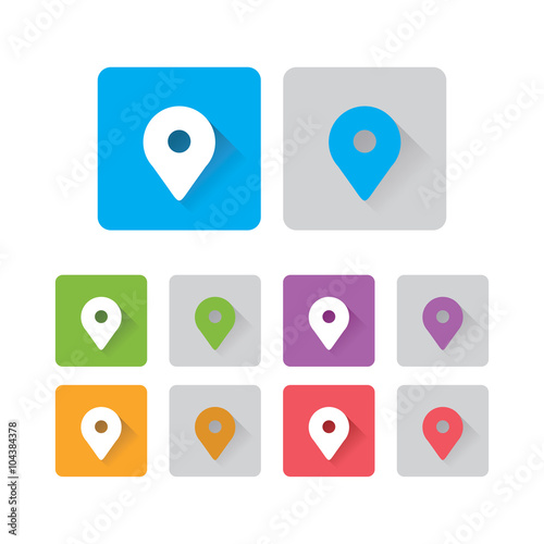 Free Download map pointer icons set - GFXLoad