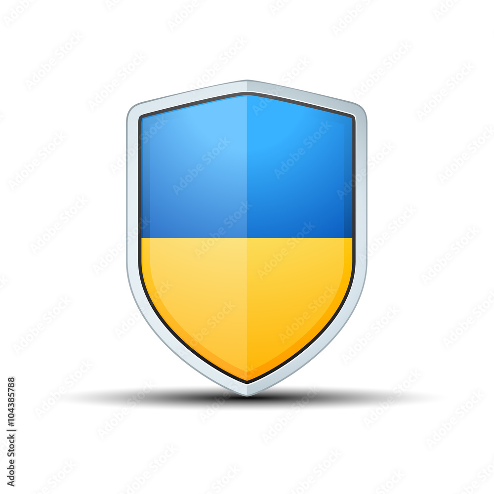Fototapeta premium Ukraine Shield sign