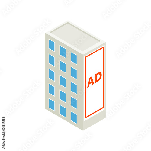 Large billboard on a building wall icon