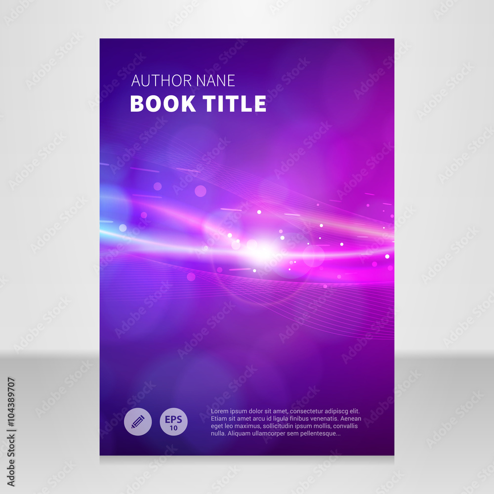 Brochure book abstract vector background design template