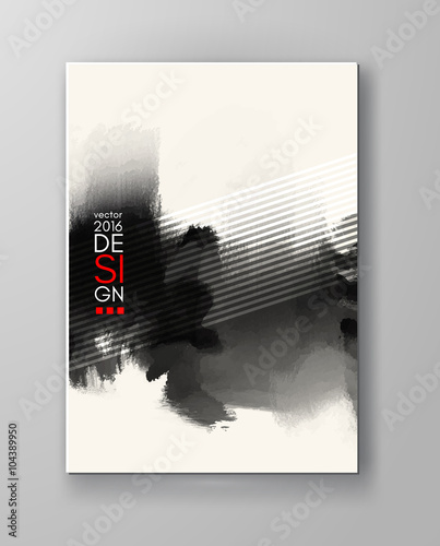 Abstract inkblot background.