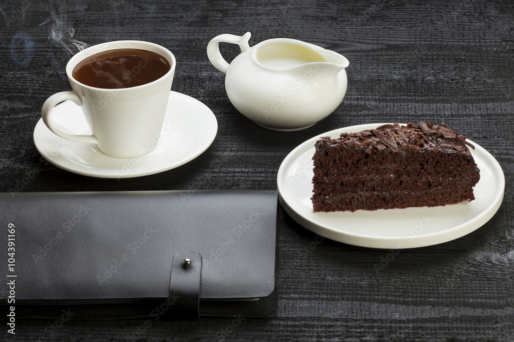 Coffee break with piece of cake Coffee break with piece of cake