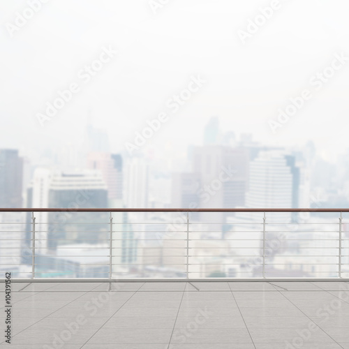 Balcony And Terrace Of Blur Exterior Background