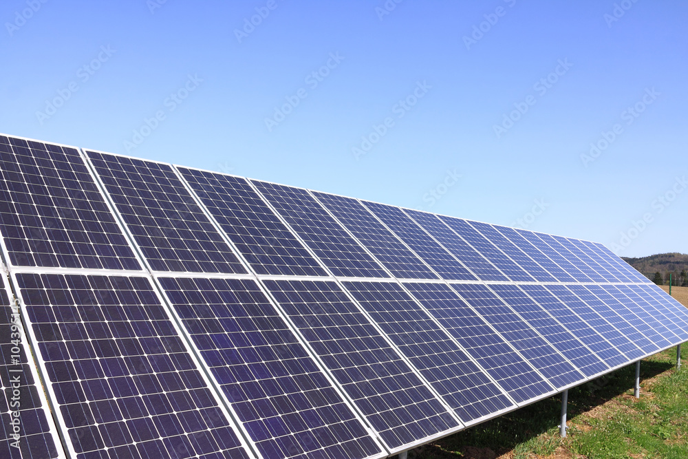 Detail of Solar Power Station on the Meadow Detail of Solar Power Station on the Meadow