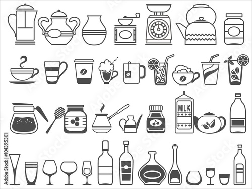 kitchen tools and utensils. Vector illustration
