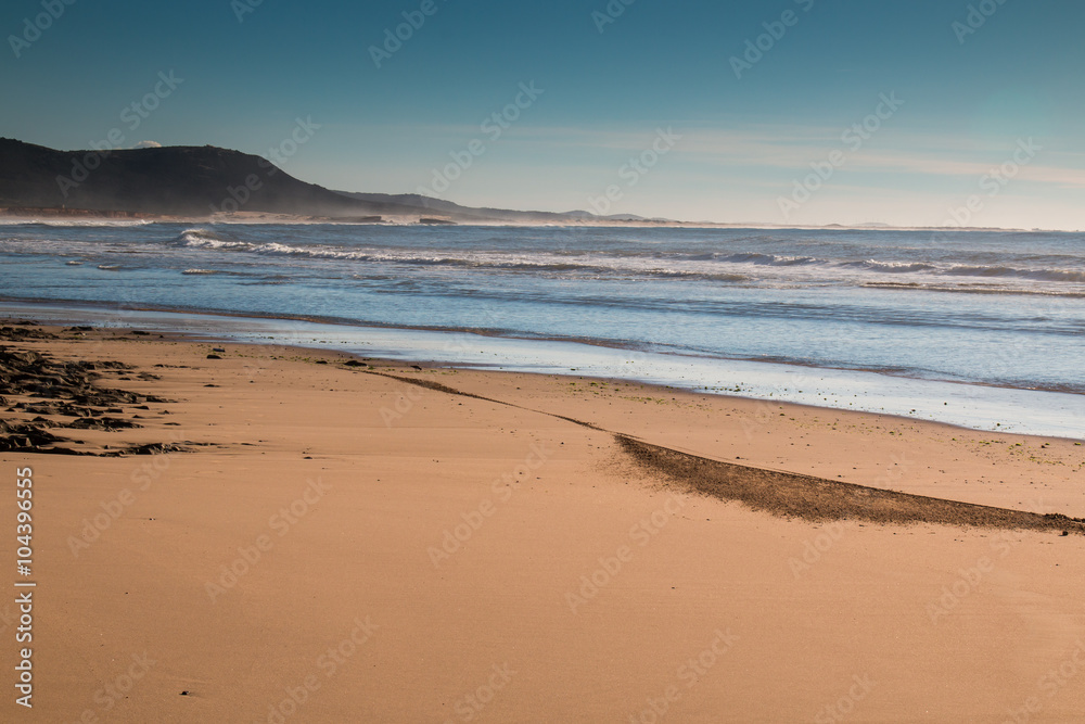 Atlantic Ocean shore in Morocco