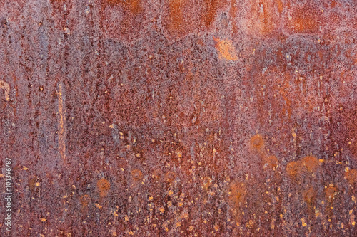 Oxidized metal surface making an abstract texture
