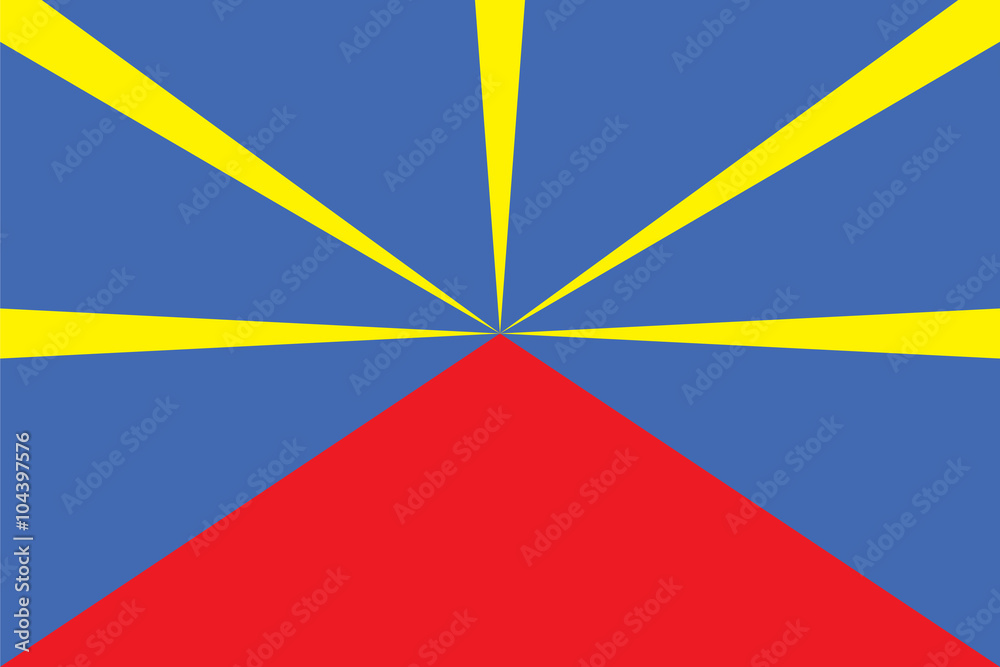 Fototapeta premium Standard Proportions for Reunion Unofficial Flag