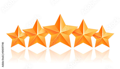 Five 3d gold stars premium. The best reward