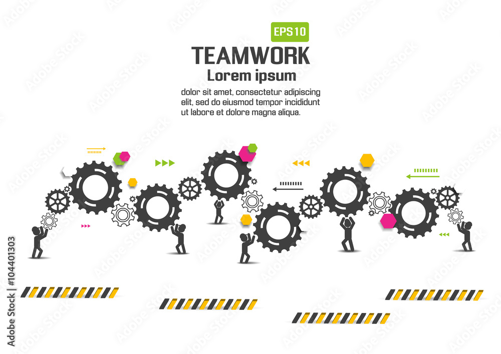 Teamwork graphic vector design