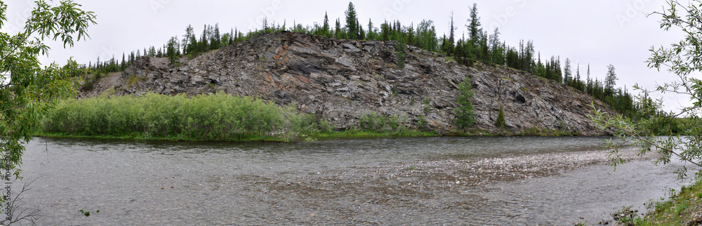 Panorama of the Northern river Panorama of the Northern river
