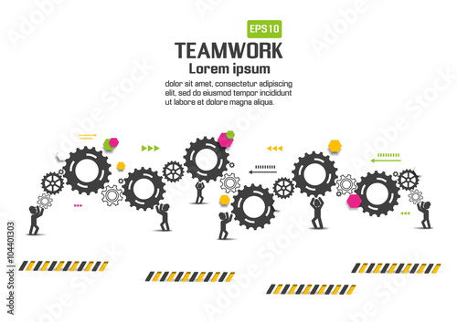 Teamwork graphic vector design