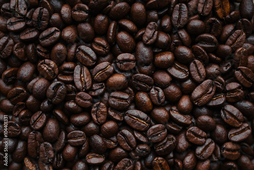 Coffee beans on background