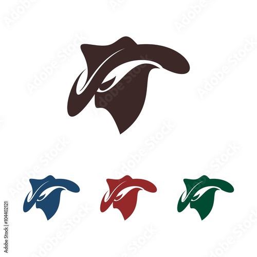 Cool Cowboy With Bandana Image Vector