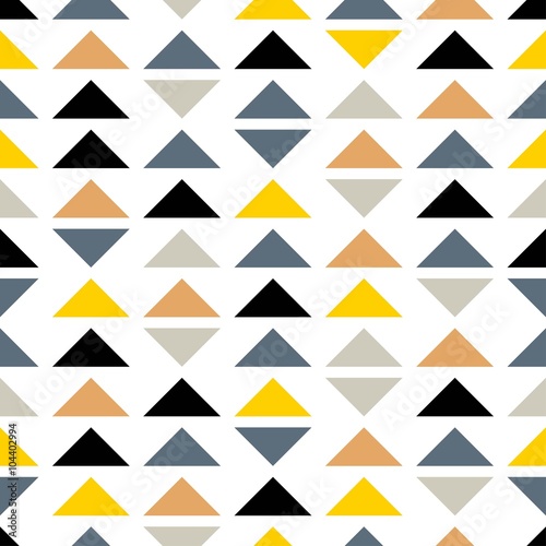 Seamless geometric pattern of triangles