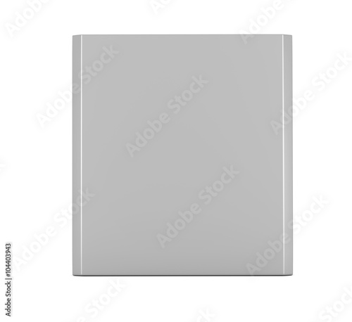 empty pack of cigarettes with beveled corners on a white background