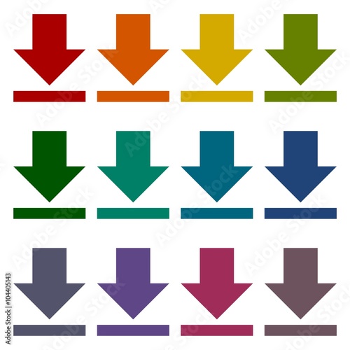 Download icon, Upload button, Load symbol set Free Download Download icon, Upload button, Load symbol set - GFXLoad