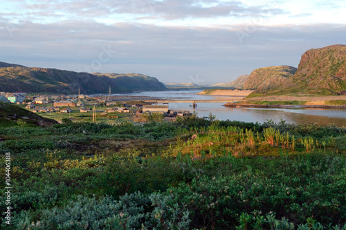 View of the village of Teriberka Murmansk region