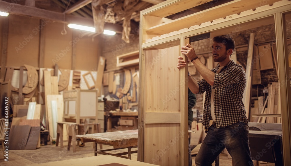 Carpenter working on his craft Carpenter working on his craft