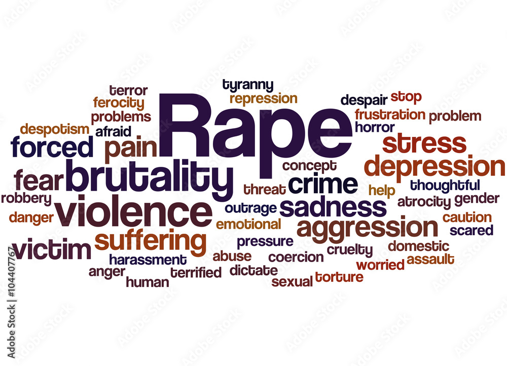 Rape, word cloud concept 8