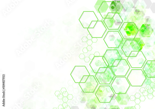 geometric Hexagon abstract vector background