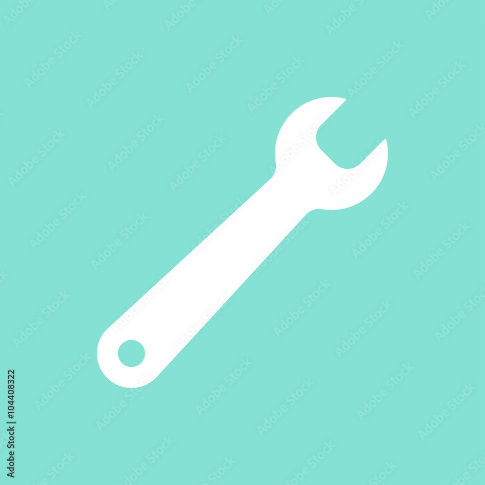 Wrench  -  vector icon.