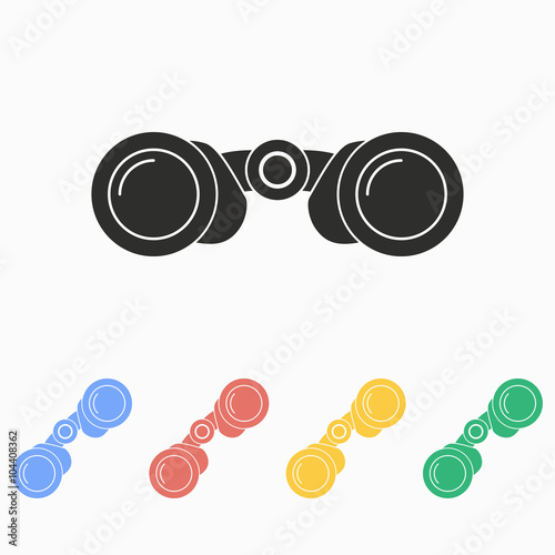 Binocular - vector icon.