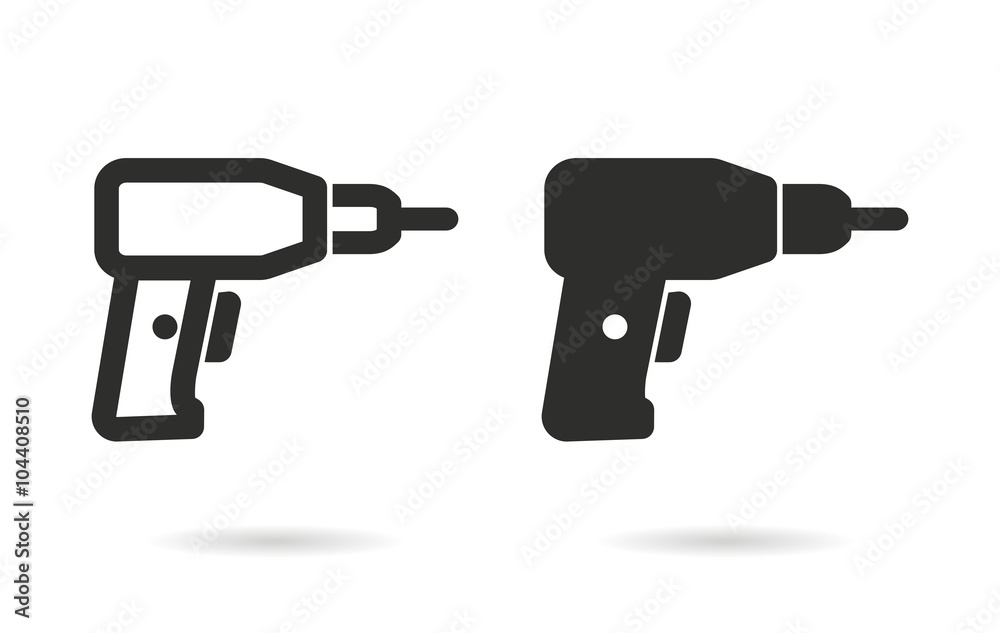 Drill - vector icon.