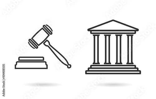 Court - vector icon.