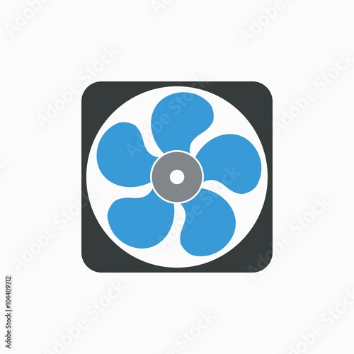 Fan - vector icon.