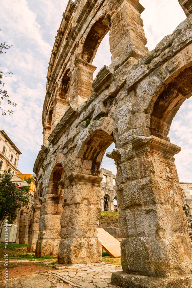 Famous ancient Roman Amphitheater - Pula