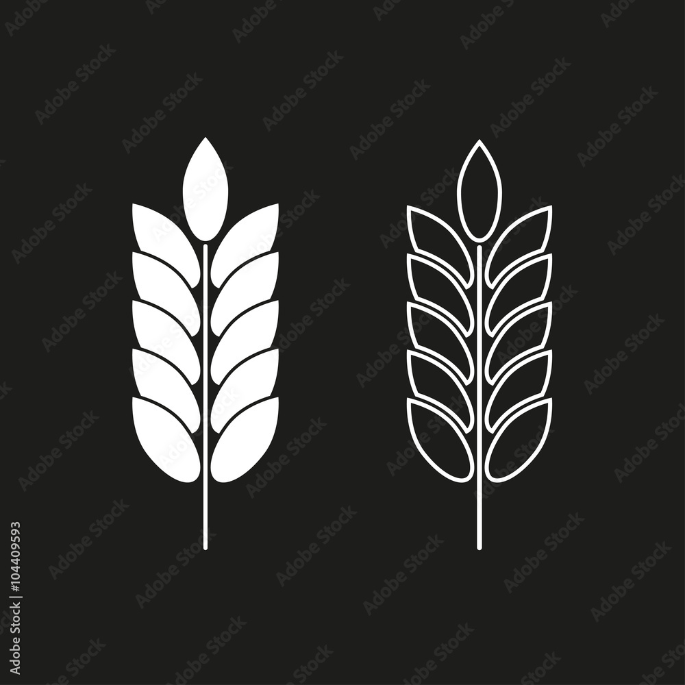 Barley - vector icon.