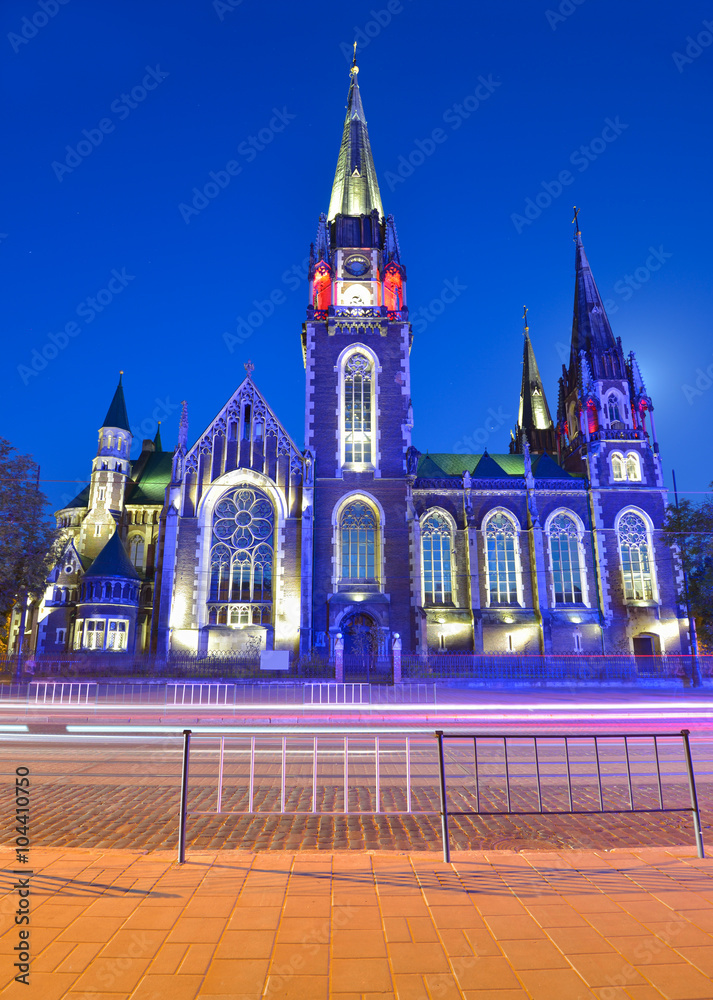 Obraz premium Church of Sts. Elizabeth and Olha in Lviv