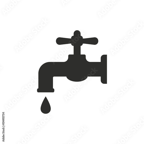 Faucet - vector icon.