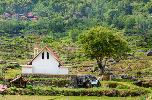 Church in Lempo village.Tana Toraja photo