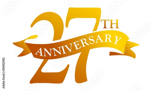 27 Year Ribbon Anniversary 