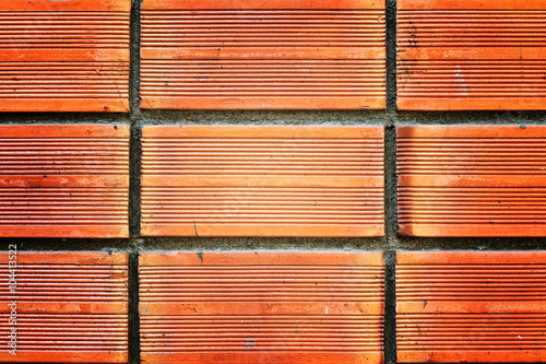 Close up of old vintage brick wall