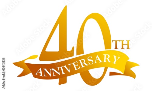 40 Year Ribbon Anniversary 